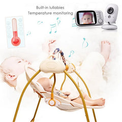 Video Baby Monitor 2.4G Wireless with 3.2 Inches LCD 2 Way Audio Talk Night Vision Surveillance Security Camera Babysitter