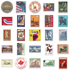 Retro Stamp Stickers