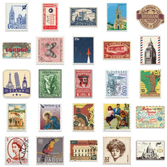 Retro Stamp Stickers