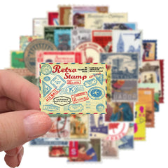 Retro Stamp Stickers