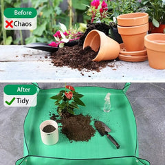 50-100cm Planting Mat Gardening Potting Pad Foldable Gardening Mat Transplanting Waterproof Plant Repotting Mat Accessories