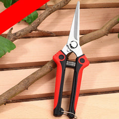 Pruner Gardening Hand Pruning Shear Straight Stainless Steel Blades Ultra Sharp Garden Scissors For Flowers Harvesting Fruits