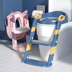 Infant Folding Potty Training Seat Urinal Backrest Chair With Adjustable Step Stool Ladder Safe Toilet Chair For Baby Toddlers