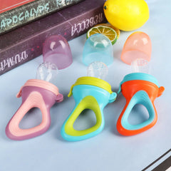 1PCS Silicone Baby Fruit Feeder with Cover Baby Nipple Fresh Food Vegetable Supplement Soother Nibbler Feeding Teething Pacifier