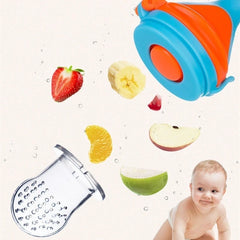 1PCS Silicone Baby Fruit Feeder with Cover Baby Nipple Fresh Food Vegetable Supplement Soother Nibbler Feeding Teething Pacifier