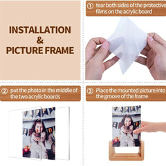 Acrylic Wooden Photo Frame