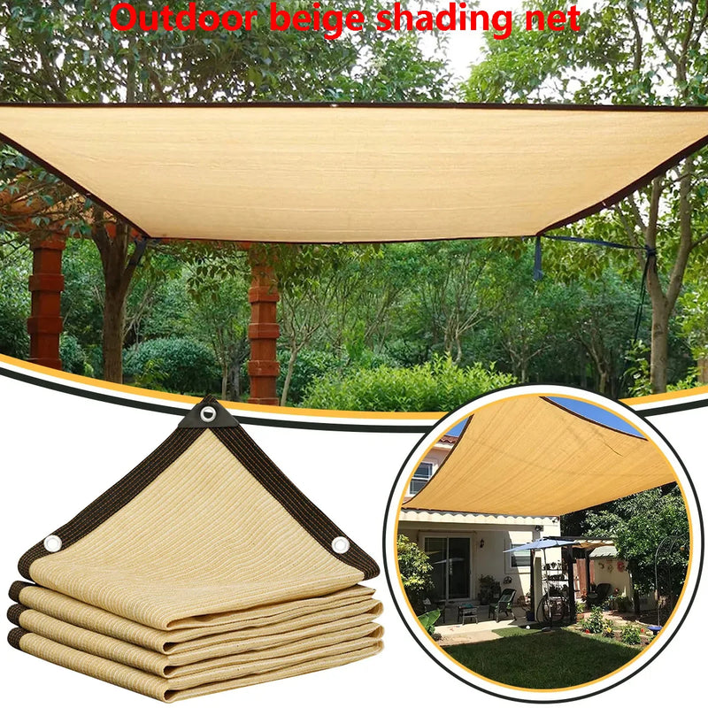 Outdoor garden sunshade net, terrace sunshade, camping sunshade net, UV protection, HDPE sunscreen fabric, sunshade